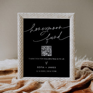 Póster RÓTULO Boda del Fondo de Luna de Miel de NOIR