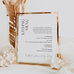 Póster Rótulo Boda del menú Besado de HARLOW<br><div class="desc">Harlow Collection: una combinación perfecta de elegancia y modernidad. Está diseñado con un tipo de letra de guión moderno que exude estilo y elegancia. Cada producto de la colección está diseñado cuidadosamente para mostrar un aspecto atemporal y de tendencia.</div>