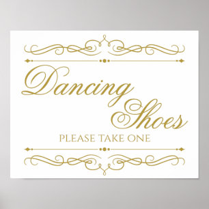 Póster Rótulo boda Elegante caligrafía de giro dorado