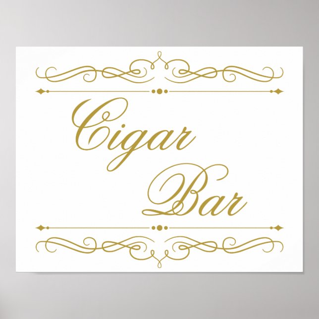 Póster Rótulo boda | Elegante caligrafía de giro dorado (Frente)