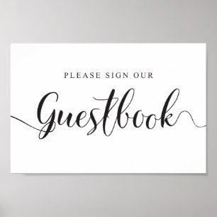 Póster Rótulo boda Guestbook. Por favor, Rótulo nuestro l