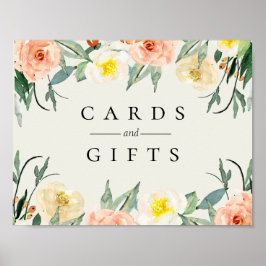 Póster Rótulo Boda Jardin De Fleurs