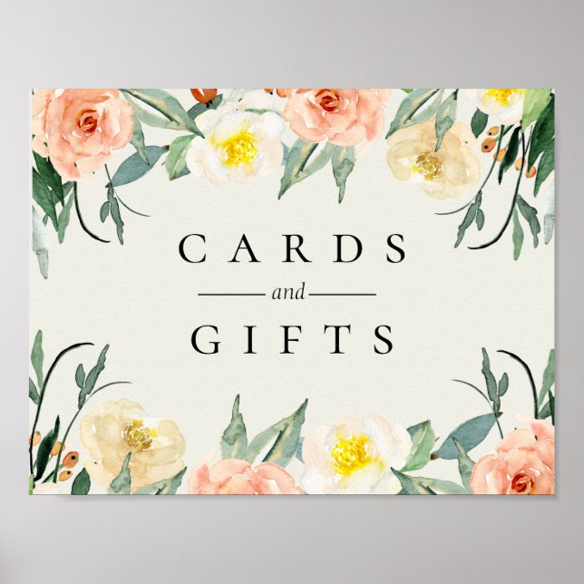 Póster Rótulo Boda Jardin De Fleurs (Frente)