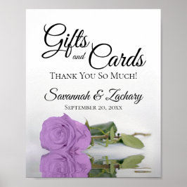 Póster Rótulo Boda Lilac Purple Rosa Regalos y Tarjetas