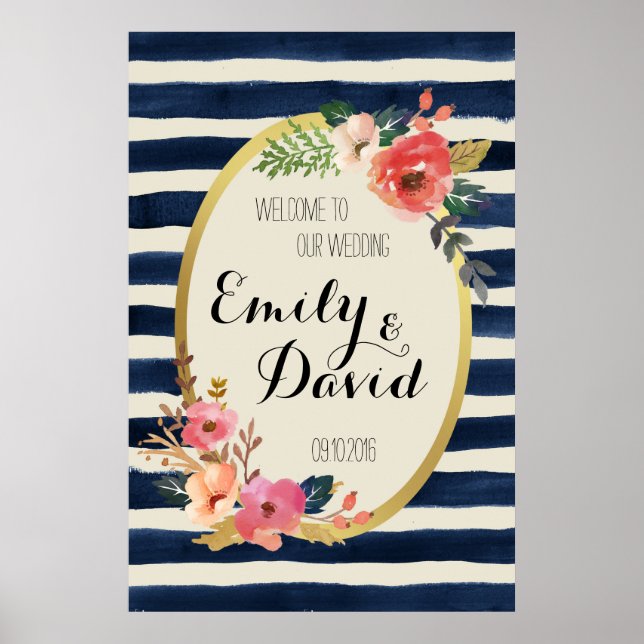 Póster Rótulo boda, Rótulo Boda de Bienvenida, Poster Bod (Frente)