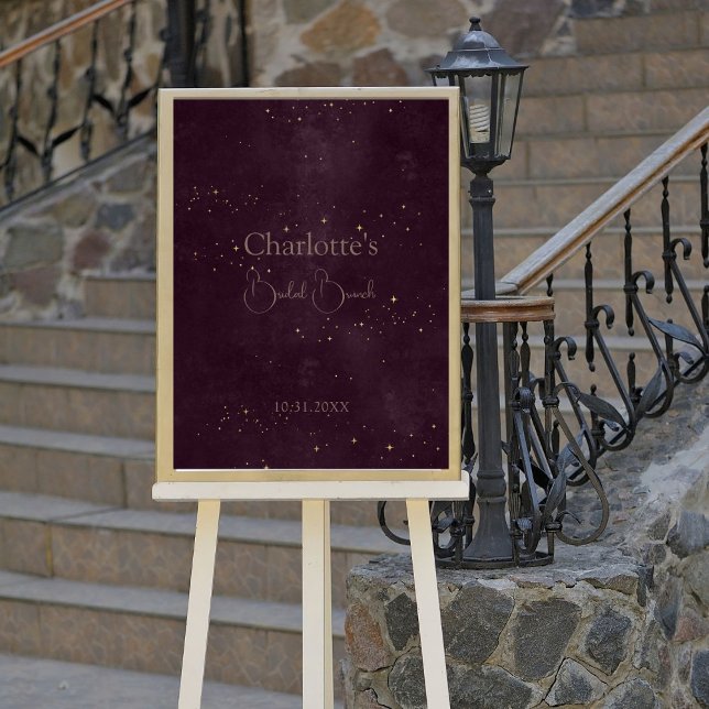 Póster Rótulo Boho Celestial Sun y Moon Bridal Brunch (Subido por el creador)