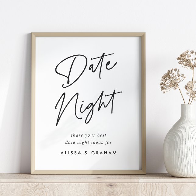 Póster Rótulo Bridal Shower Date Jar (Subido por el creador)