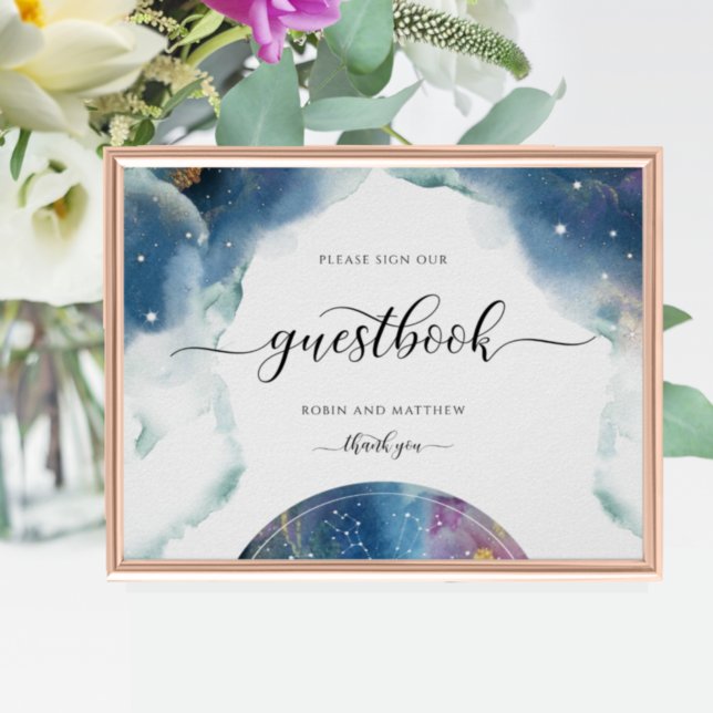 Póster Rótulo Celestial, Constellations, Starry Guestbook (Subido por el creador)
