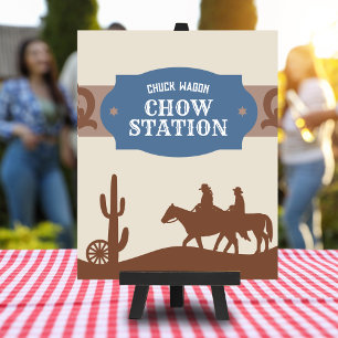 Póster Rótulo "Chuck wagon Chow Station" de Kids Blue Wes