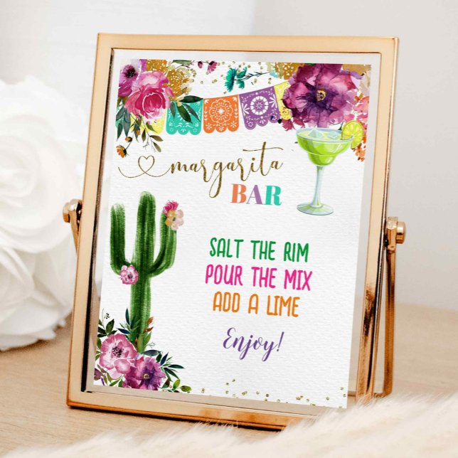 Póster Rótulo colorido Margarita Mexicana Bar (Subido por el creador)
