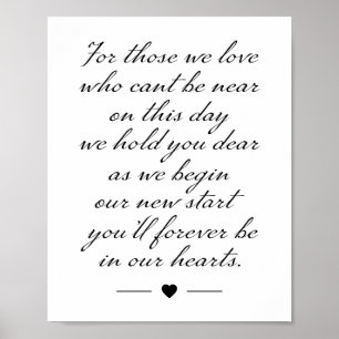 Póster Rótulo conmemorativo boda