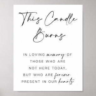 Póster Rótulo conmemorativo boda, Poster de quemaduras de