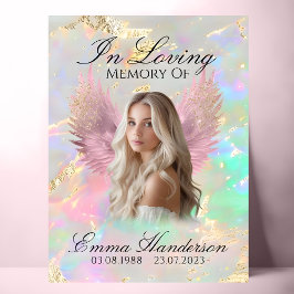 Póster Rótulo conmemorativo de los Alos del Ángel Rosa Ho