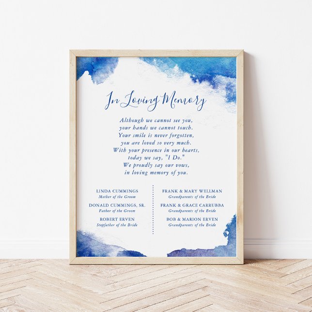 Póster Rótulo conmemorativo de Sapphire Tide Boda (Subido por el creador)
