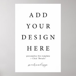 Póster Rótulo de 24x36" vertical/Poster vertical