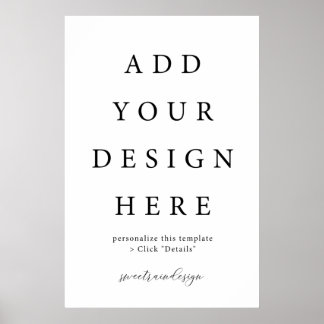 Póster Rótulo de 24x36" vertical/Poster vertical