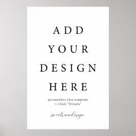 Póster Rótulo de 24x36" vertical/Poster vertical