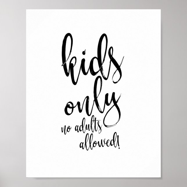 Póster Rótulo de 8 x 10 para Boda (Frente)