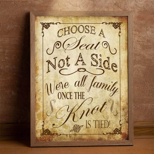 Póster Rótulo de asiento de bodas antiguas (Subido por el creador)