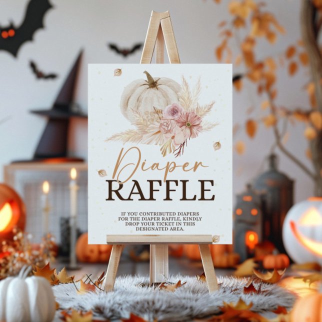 Póster Rótulo de Baby Shower Diaper Raffle (Subido por el creador)