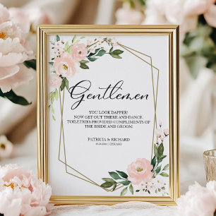 Póster Rótulo de baño boda, te ves increíble