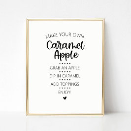 Póster Rótulo de bar Caramel Apple
