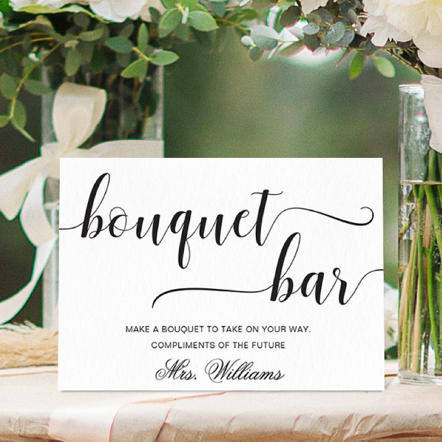 Póster Rótulo de bar de Bouquet moderno Leyton (Bouquet Bar Sign Leyton )