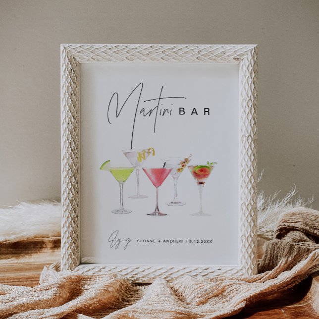 Póster Rótulo de bar HARLOW Minimalista Martini (Subido por el creador)