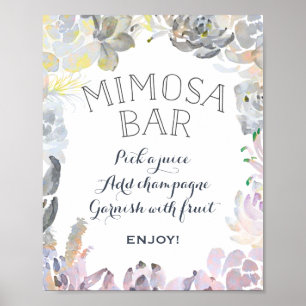 Póster Rótulo de bar Mimosa