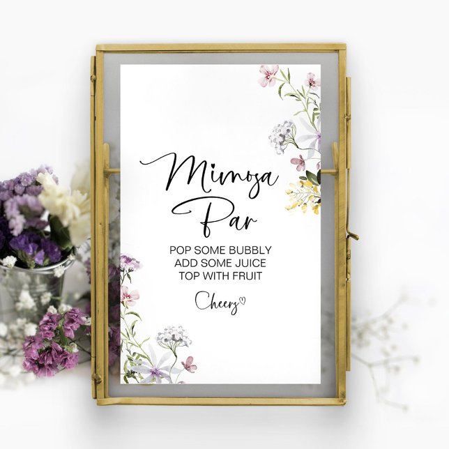 Póster Rótulo de bar Mimosa Bridal Bridal Shower (Subido por el creador)