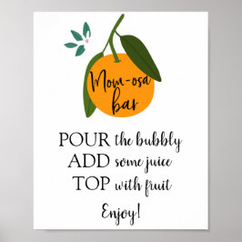 Póster Rótulo de bar Mom-osa