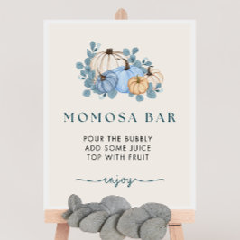 Póster Rótulo de bar Momosa de la calabaza Baby Shower