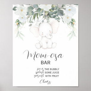 Póster Rótulo de bar Momosa neutra de género elefante