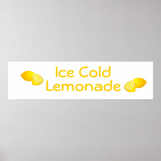 Póster Rótulo de base de lemonade