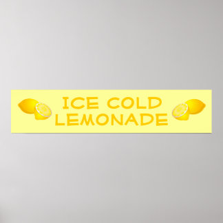 Póster Rótulo de base de lemonade