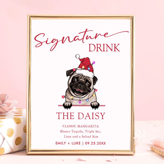 Póster Rótulo de bebida de Boda de Bulldog británico (Subido por el creador)