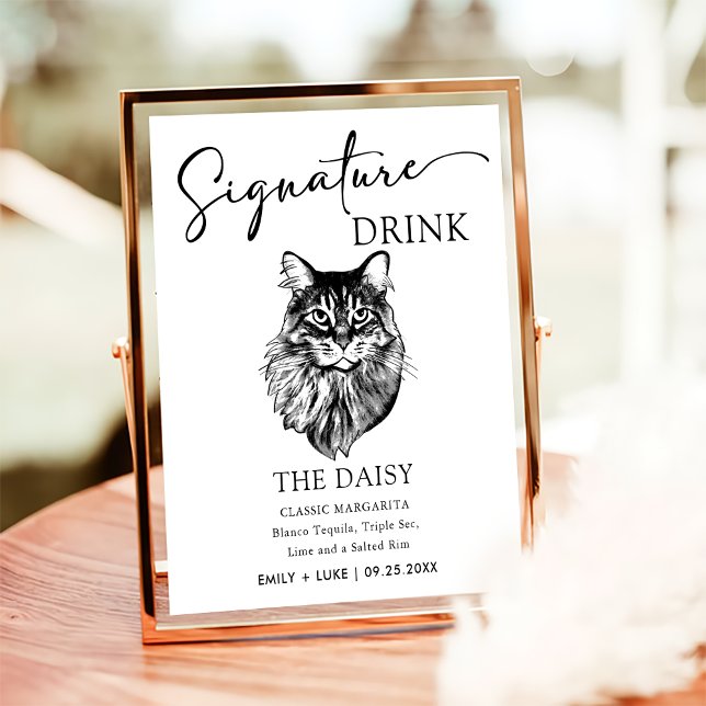 Póster Rótulo de bebida por Boda de gato Maine Coon (Subido por el creador)