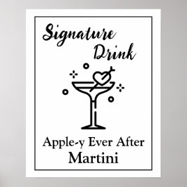 Póster Rótulo de bebida por Boda Martini
