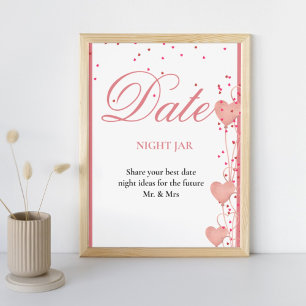 Póster Rótulo de boda Bridal Shower