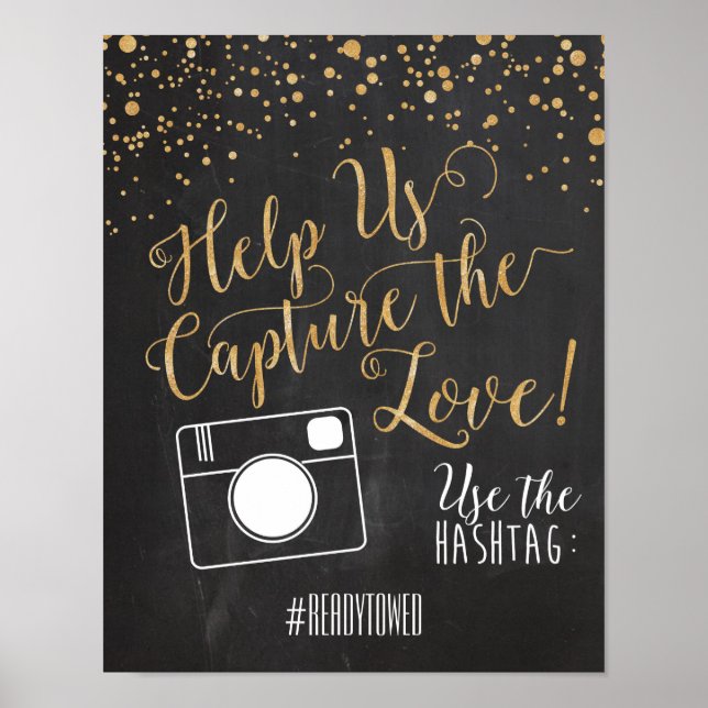 Póster Rótulo de boda de etiquetas (Frente)