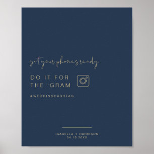 Póster RÓTULO de Boda de etiquetas en Instagram de la Arm
