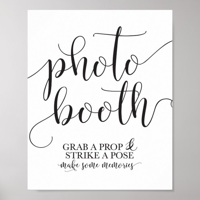 Póster Rótulo de Boda de gotas fotográficas - Toma de una (Frente)