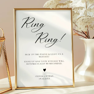 Póster Rótulo de Boda de libros de invitados de audio min