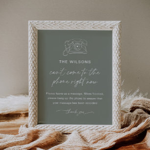 Póster RÓTULO de Boda de libros de invitados de SAGE Audi