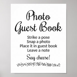 Póster Rótulo de Boda de libros invitados - Rochester