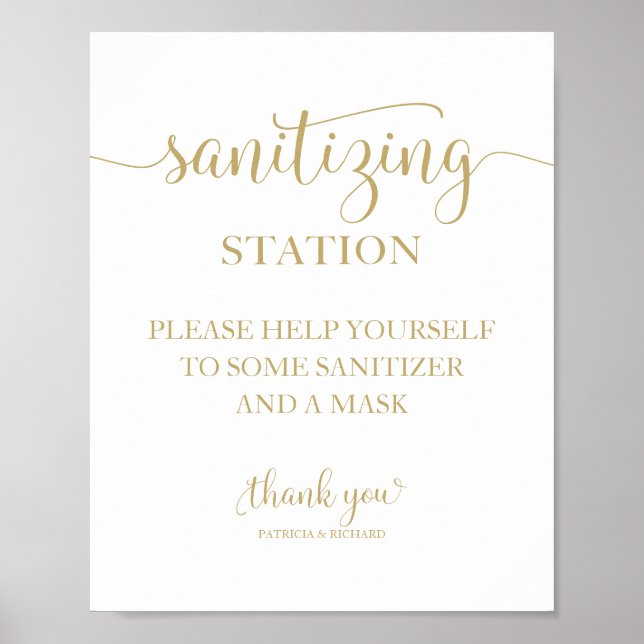Póster Rótulo de Boda de Moda de calligrafía de la estaci (Frente)