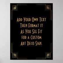 Rótulo de Boda de Personalizado DIY de Art Deco de