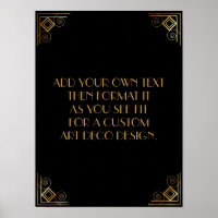 Rótulo de Boda de Personalizado DIY de Art Deco de