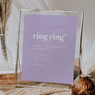 Póster Rótulo de Boda del manual de sonido Retro Summer L