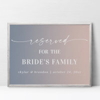 Rótulo de Boda familiar de novia reservada de colo